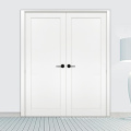 GO-B15 Double Closet Door 5 Panneau blanc Amorced Shaker Design Partage Portes